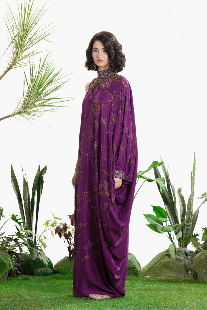 VANYAA ONESHOULDER DRESS-Kaftan-Siddhartha Bansal