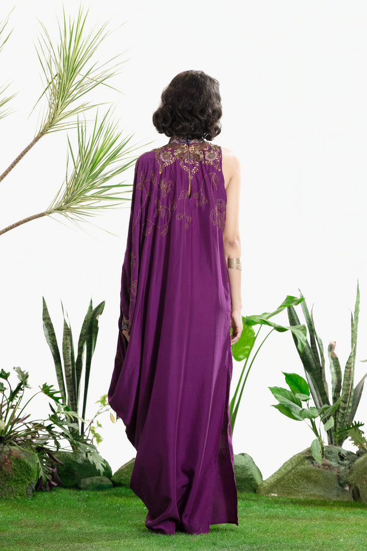 VANYAA ONESHOULDER DRESS-Kaftan-Siddhartha Bansal