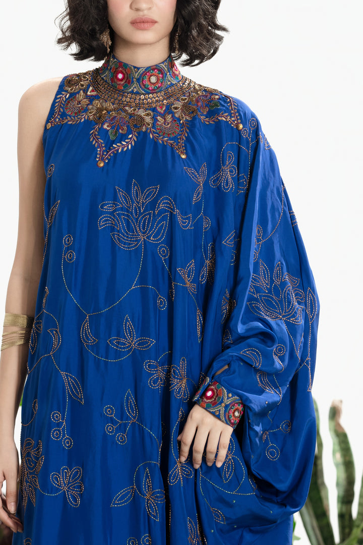 ANIKA ONESHOULDER DRESS-Kaftan-Siddhartha Bansal
