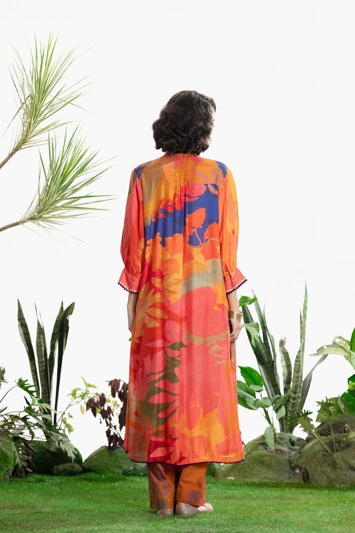 MULTI COLOR PRINTED KURTA SET-Kaftan-Siddhartha Bansal