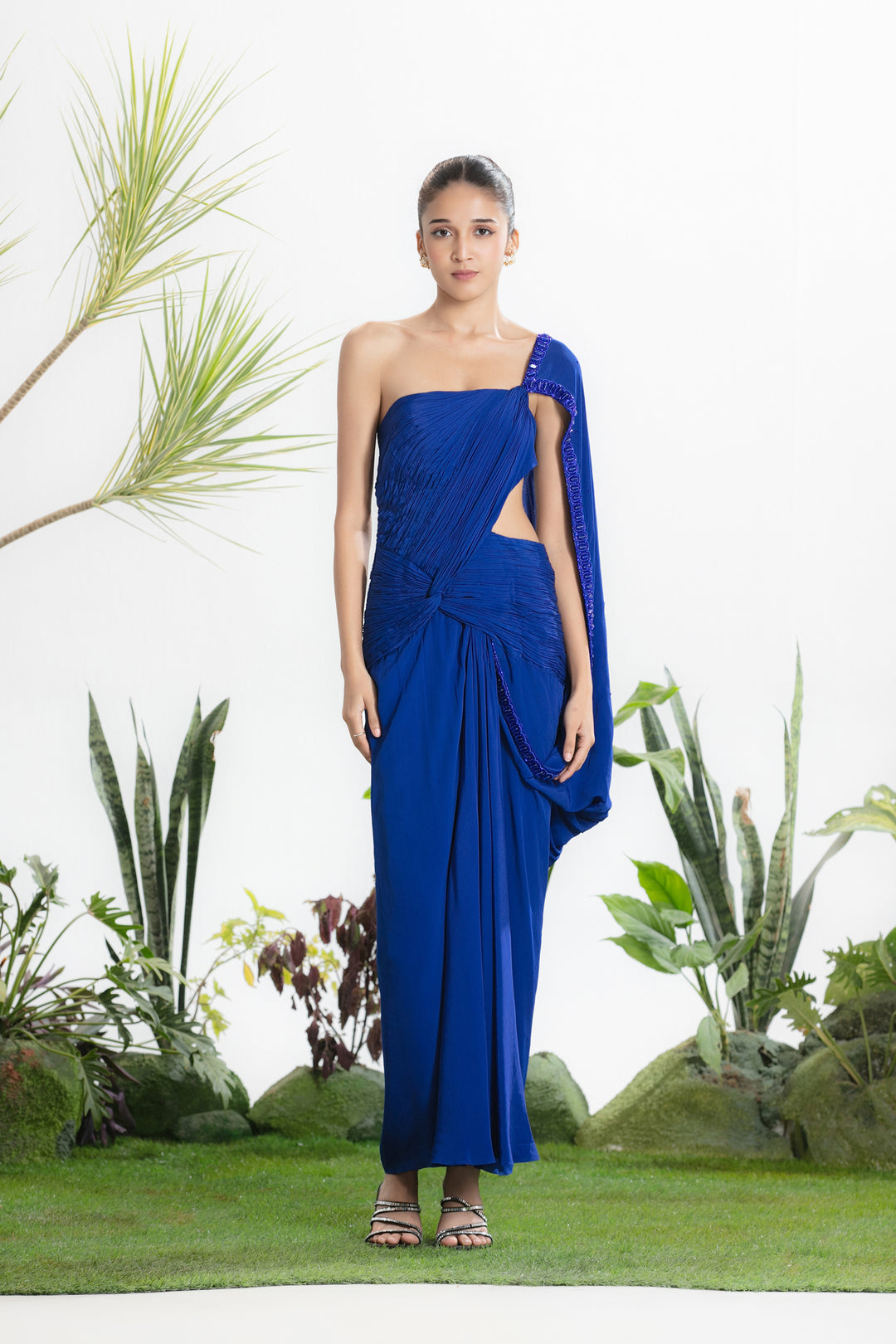 NEELANJALI DRAPE SAREE-Kaftan-Siddhartha Bansal