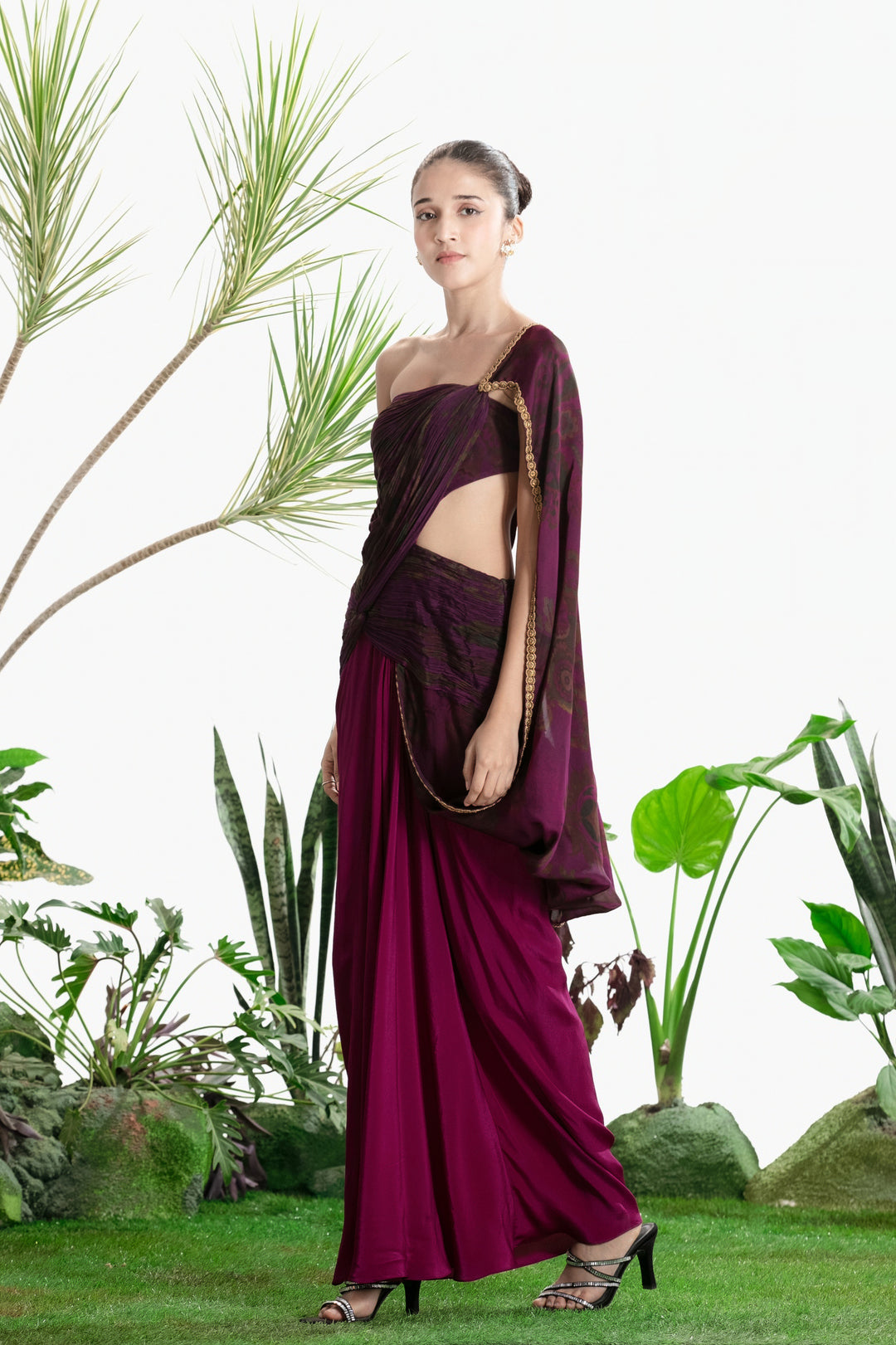 MEENAKSHI DRAPE SAREE-Kaftan-Siddhartha Bansal