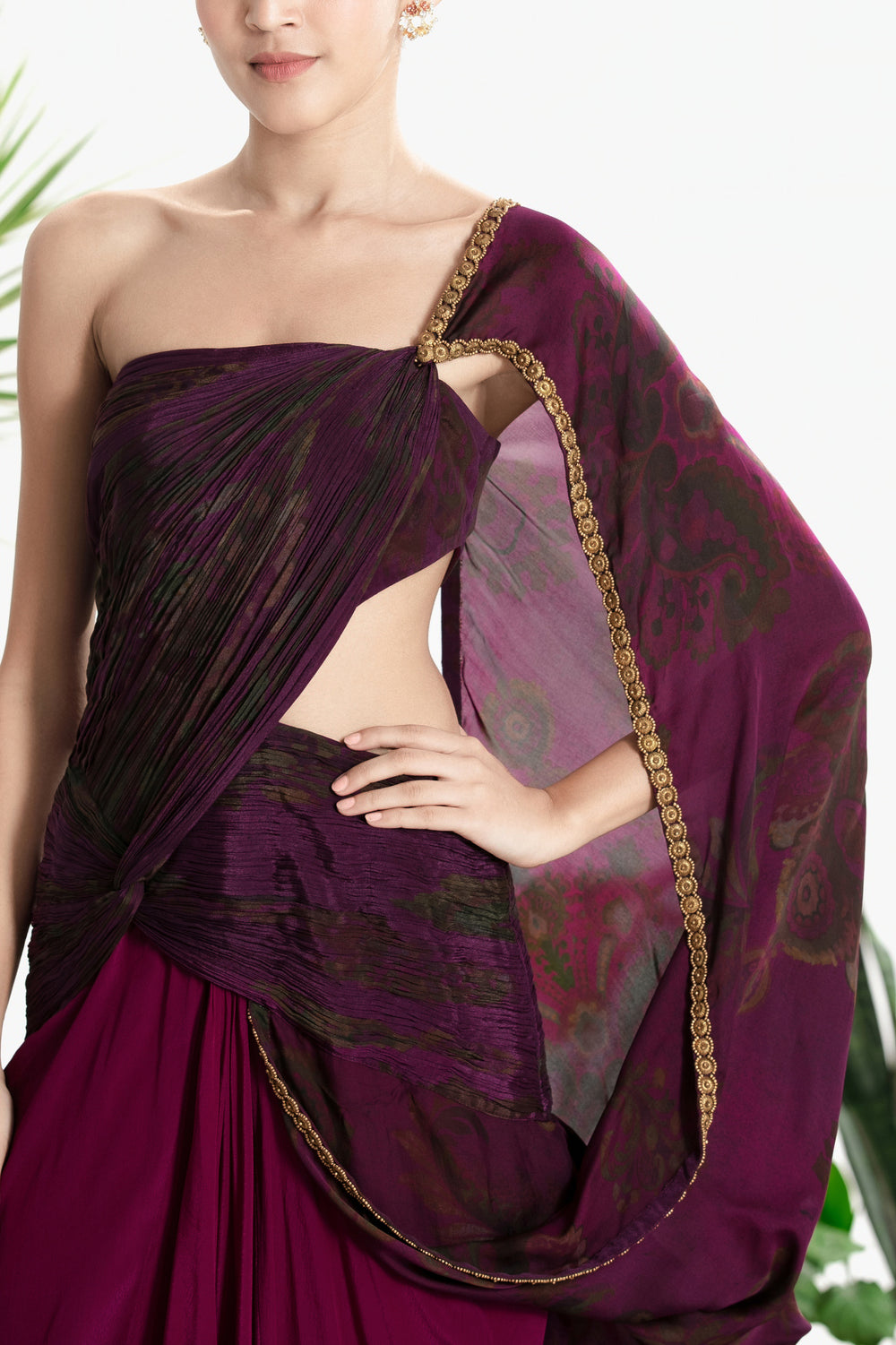 MEENAKSHI DRAPE SAREE-Kaftan-Siddhartha Bansal