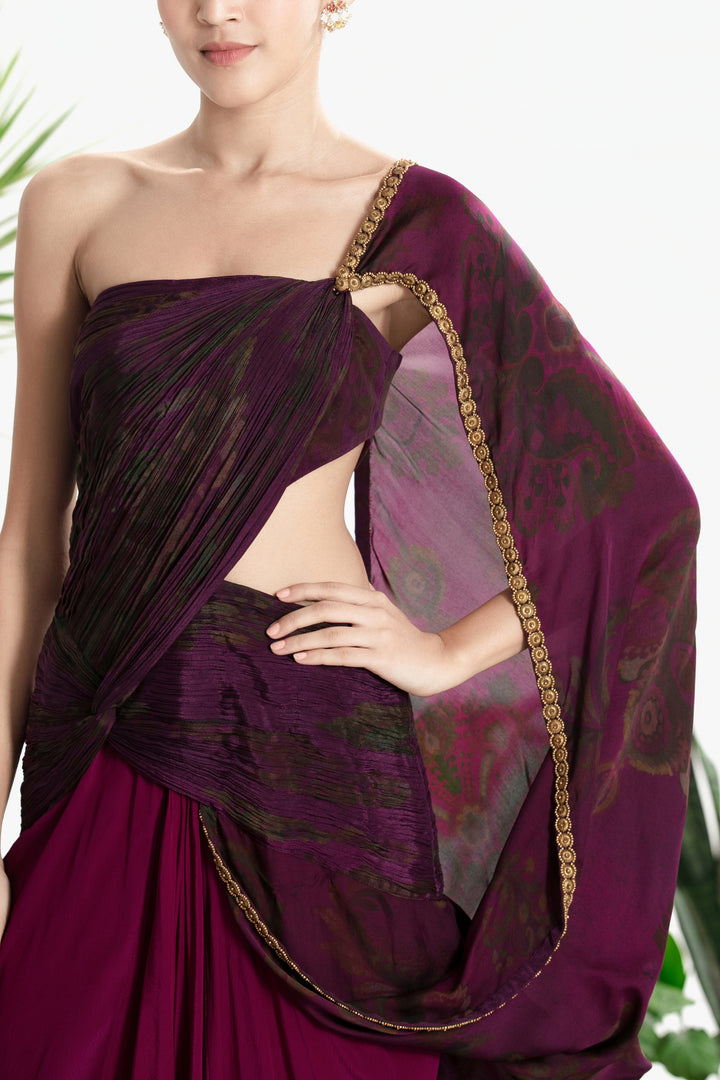 MEENAKSHI DRAPE SAREE-Kaftan-Siddhartha Bansal