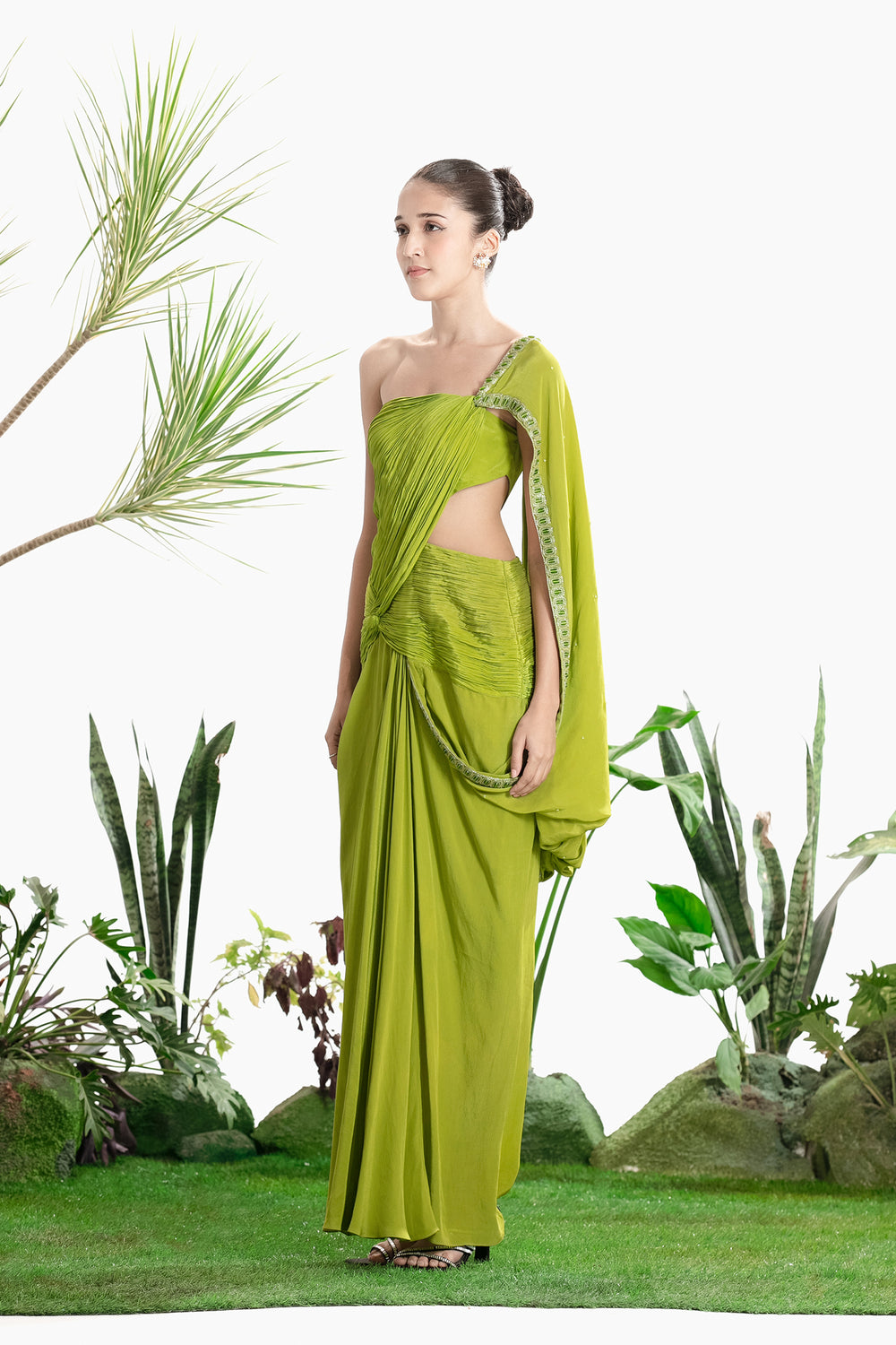 ANNAPURNA DRAPE SAREE-Kaftan-Siddhartha Bansal