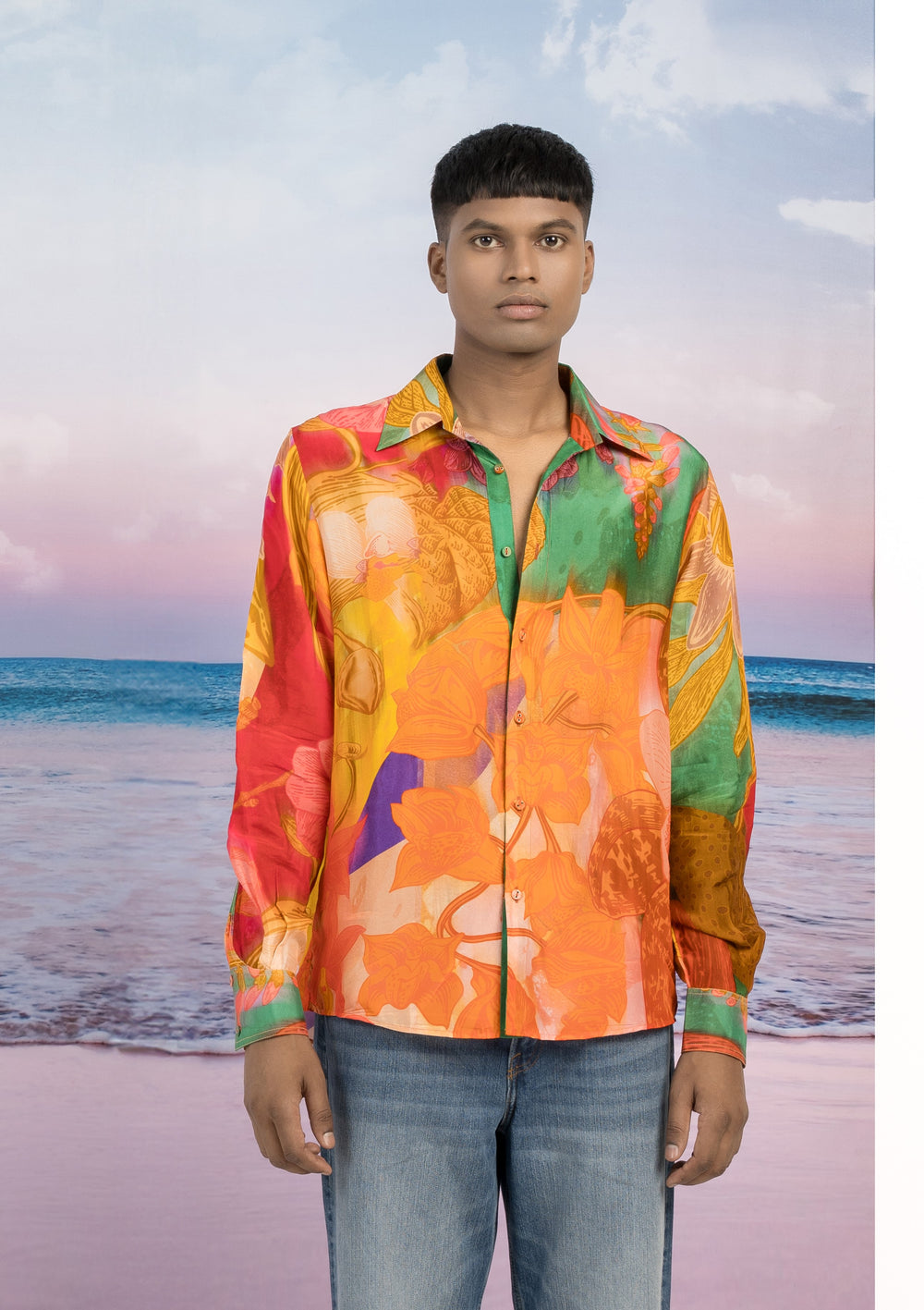 Lover's Silk Shirt-Shirts-Siddhartha Bansal