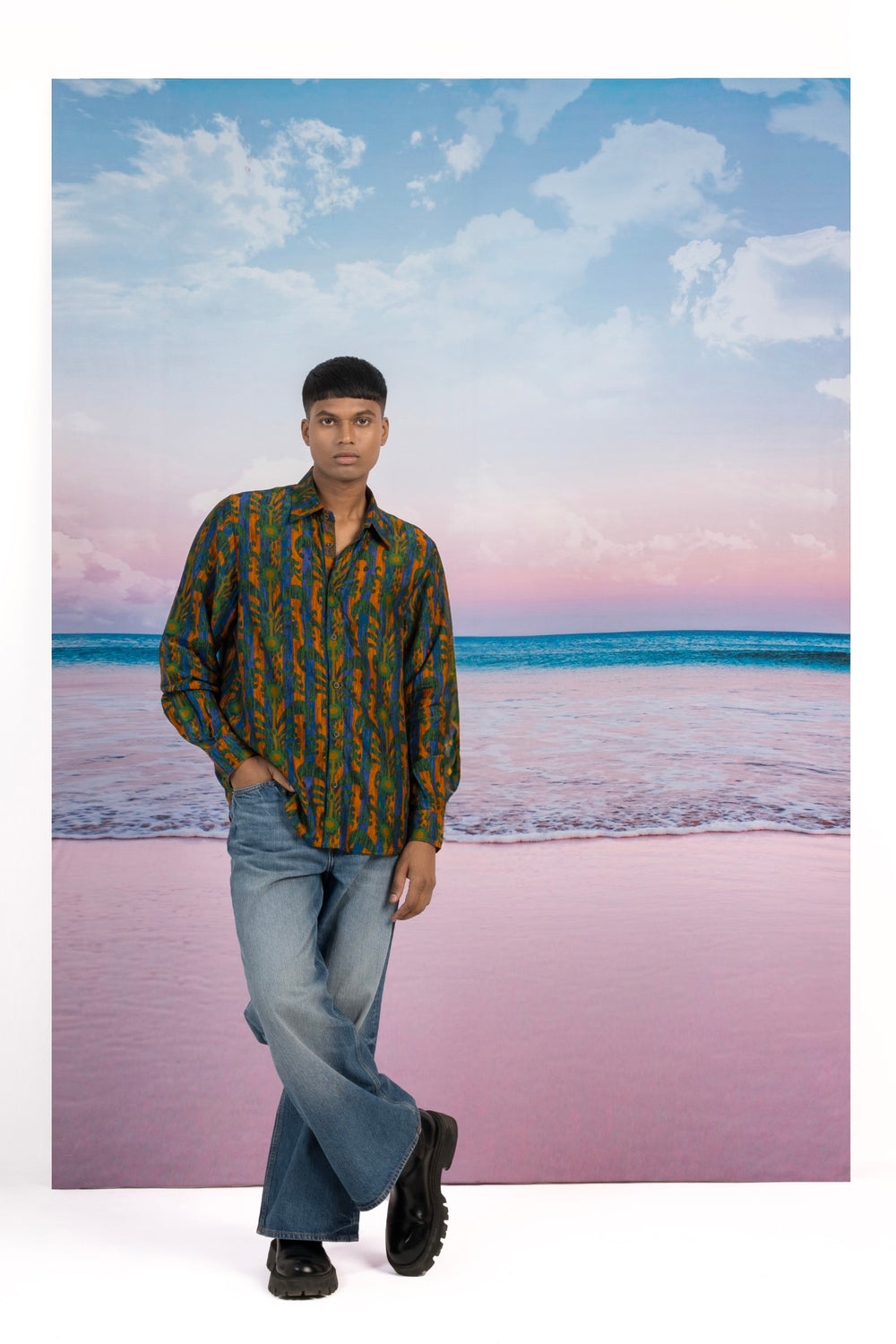 Metropolis Silk Shirt-Shirts-Siddhartha Bansal