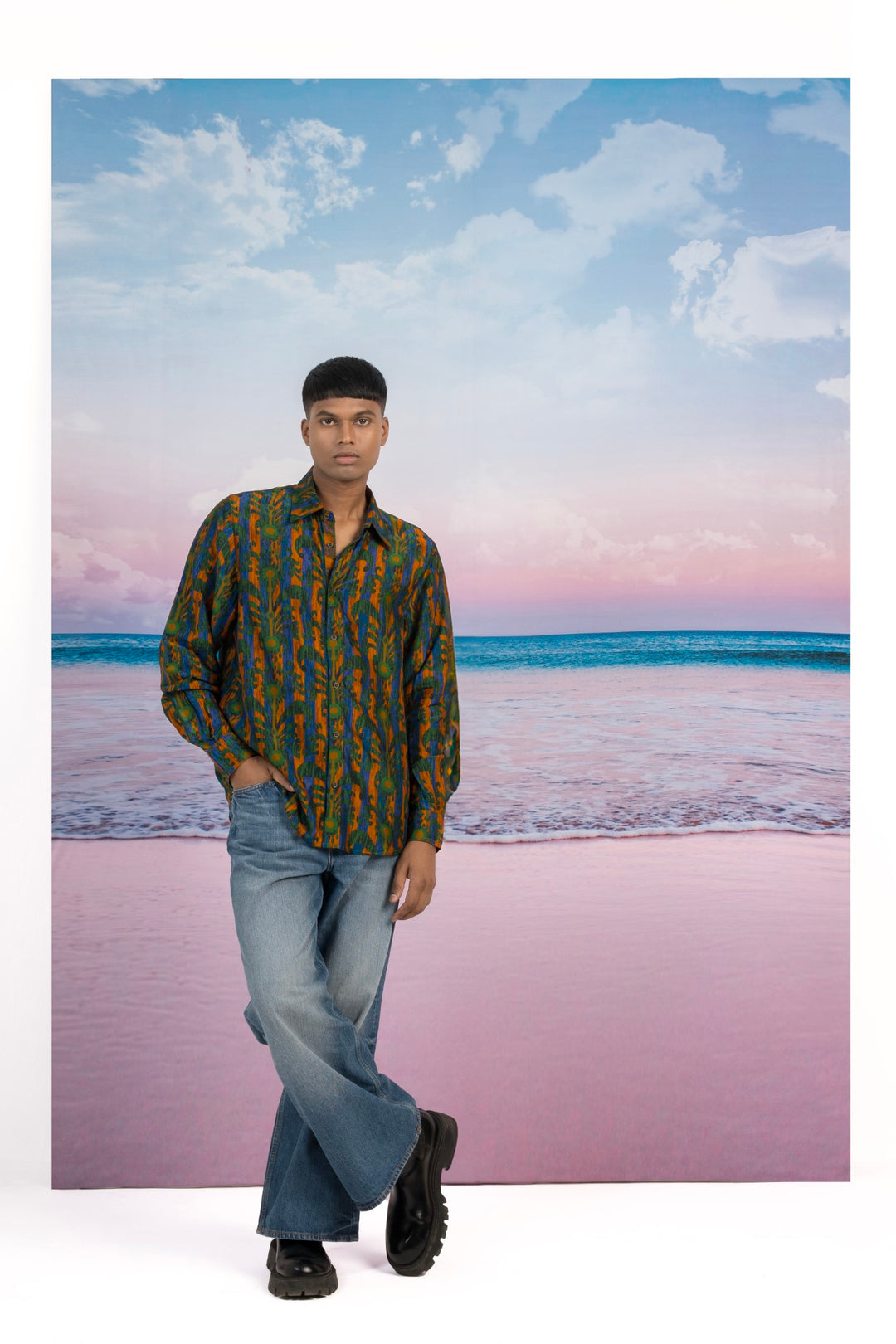 Metropolis Silk Shirt-Shirts-Siddhartha Bansal