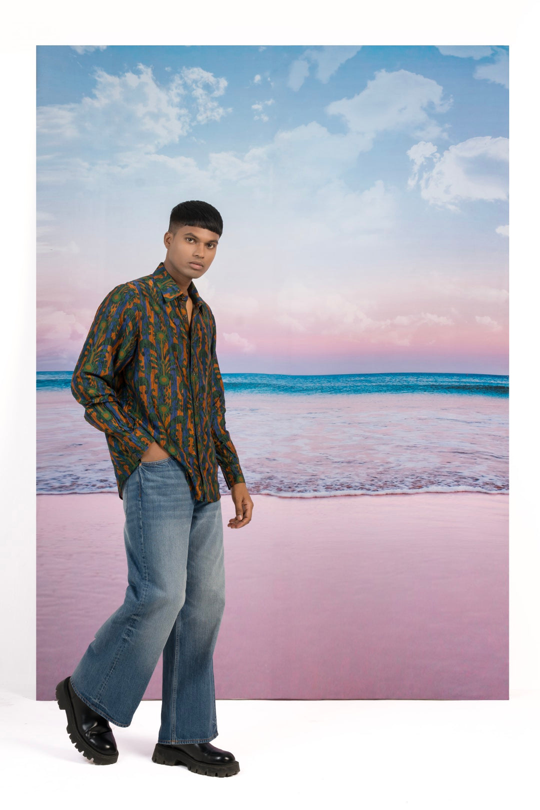Metropolis Silk Shirt-Shirts-Siddhartha Bansal