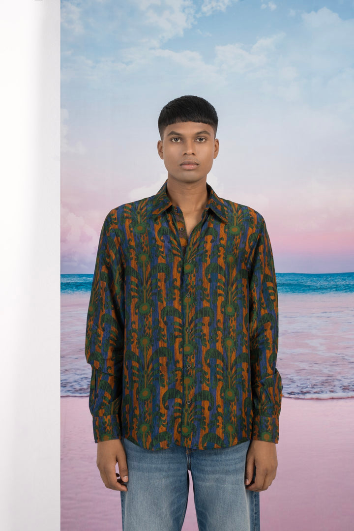 Metropolis Silk Shirt-Shirts-Siddhartha Bansal