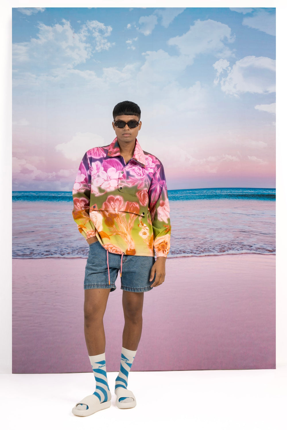 Spring Bloom Pullover Jacket-JACKETS-Siddhartha Bansal