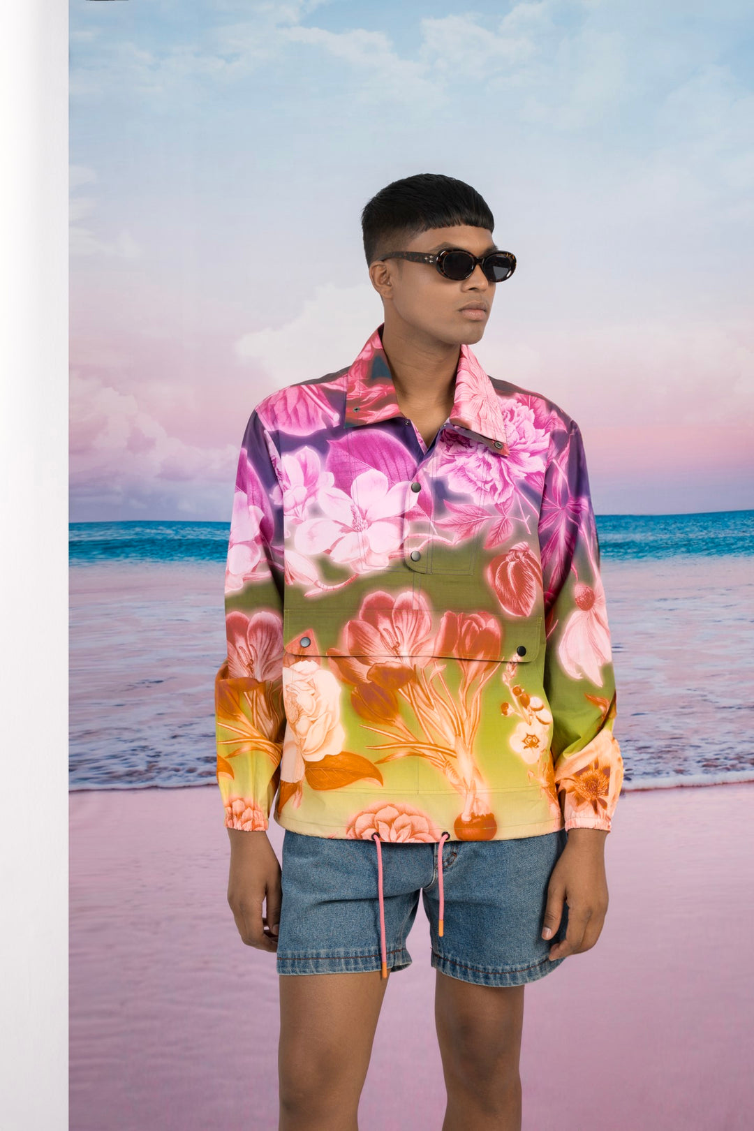 Spring Bloom Pullover Jacket-JACKETS-Siddhartha Bansal