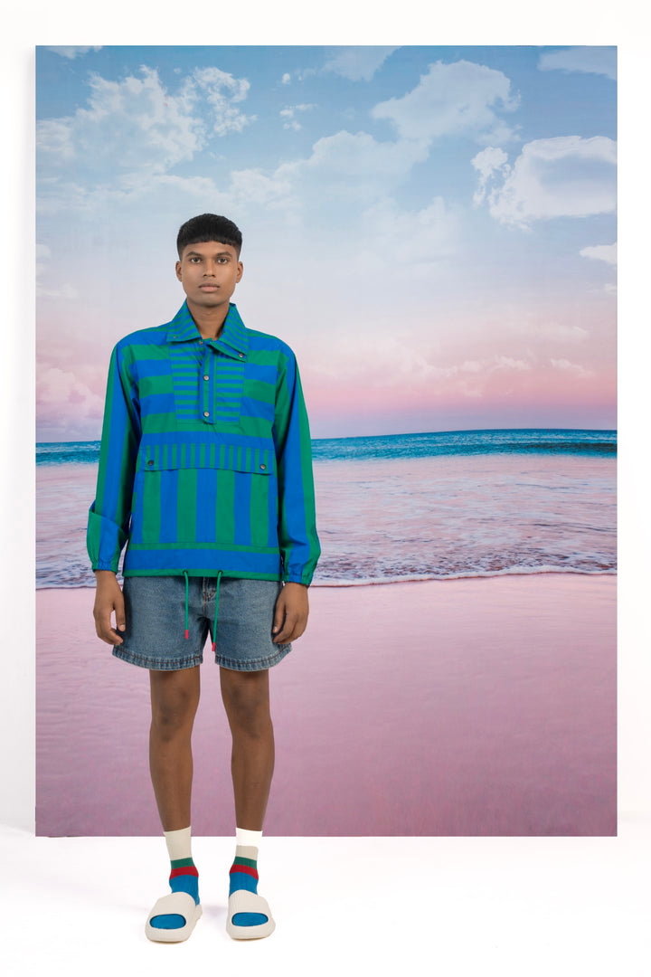 Groovy Train Pullover Jacket-JACKETS-Siddhartha Bansal