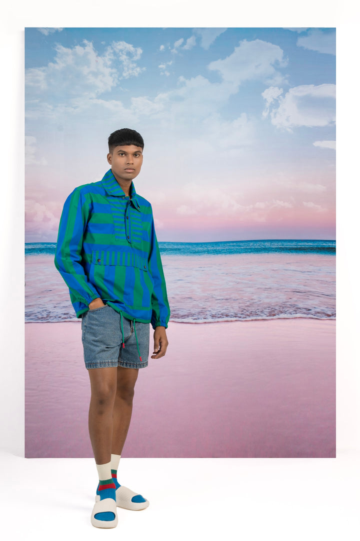 Groovy Train Pullover Jacket-JACKETS-Siddhartha Bansal