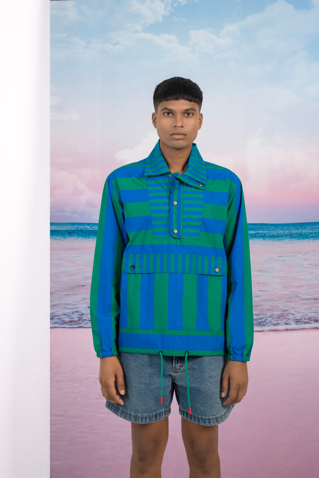 Groovy Train Pullover Jacket-JACKETS-Siddhartha Bansal