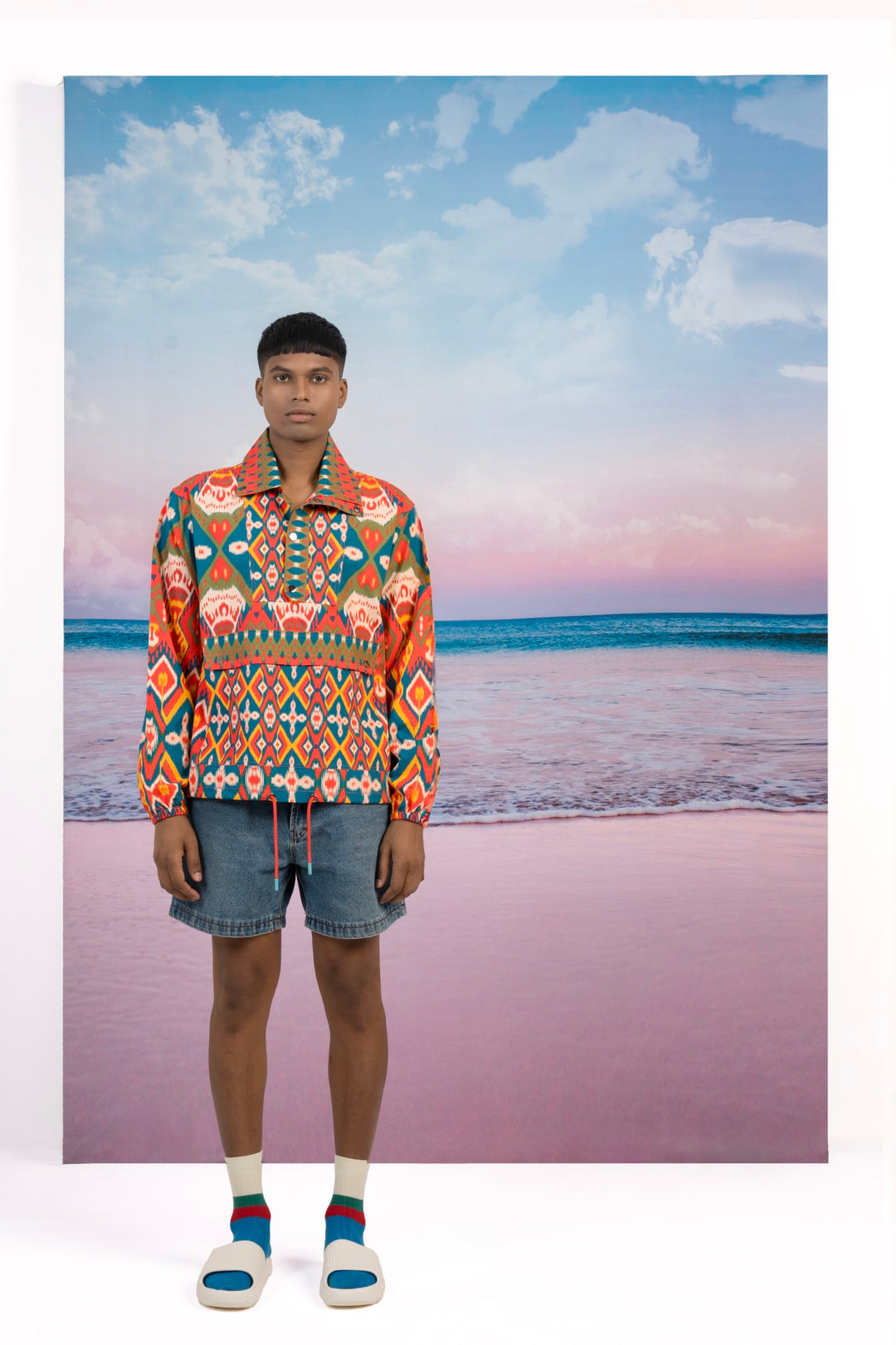 Hawaiian Sunset Pullover Jacket-JACKETS-Siddhartha Bansal