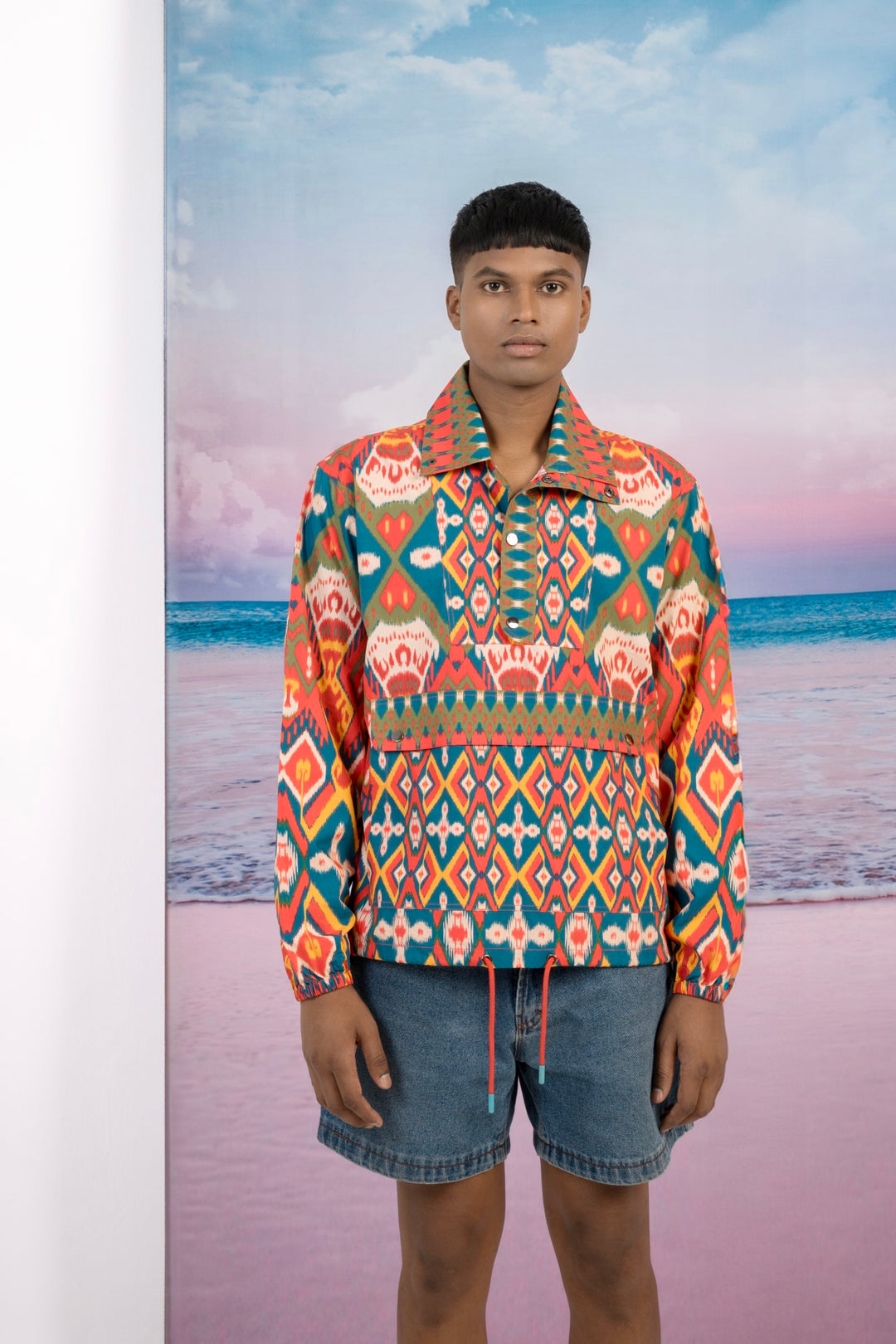 Hawaiian Sunset Pullover Jacket-JACKETS-Siddhartha Bansal