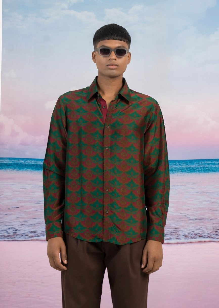Bohemian Rhapsody Silk Shirt-Shirts-Siddhartha Bansal