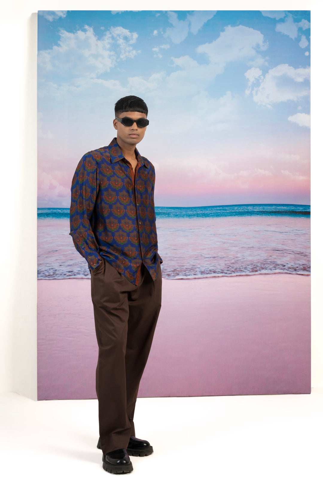 Kashmir Silk Shirt-Shirts-Siddhartha Bansal