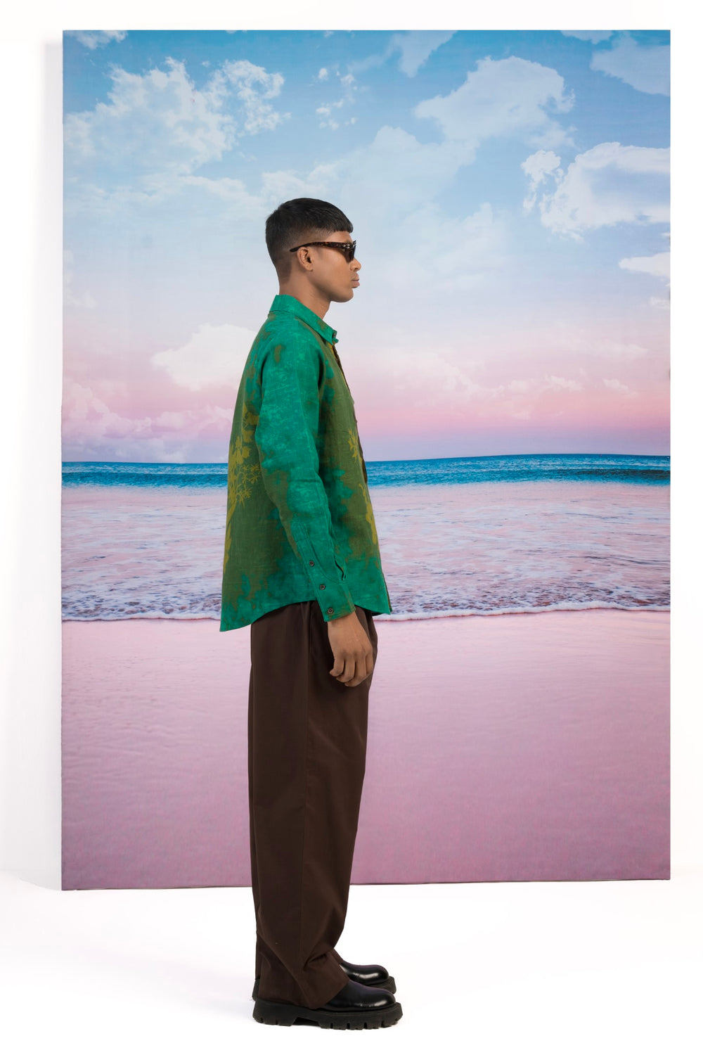 Deep Forest Linen Shirt-Shirts-Siddhartha Bansal