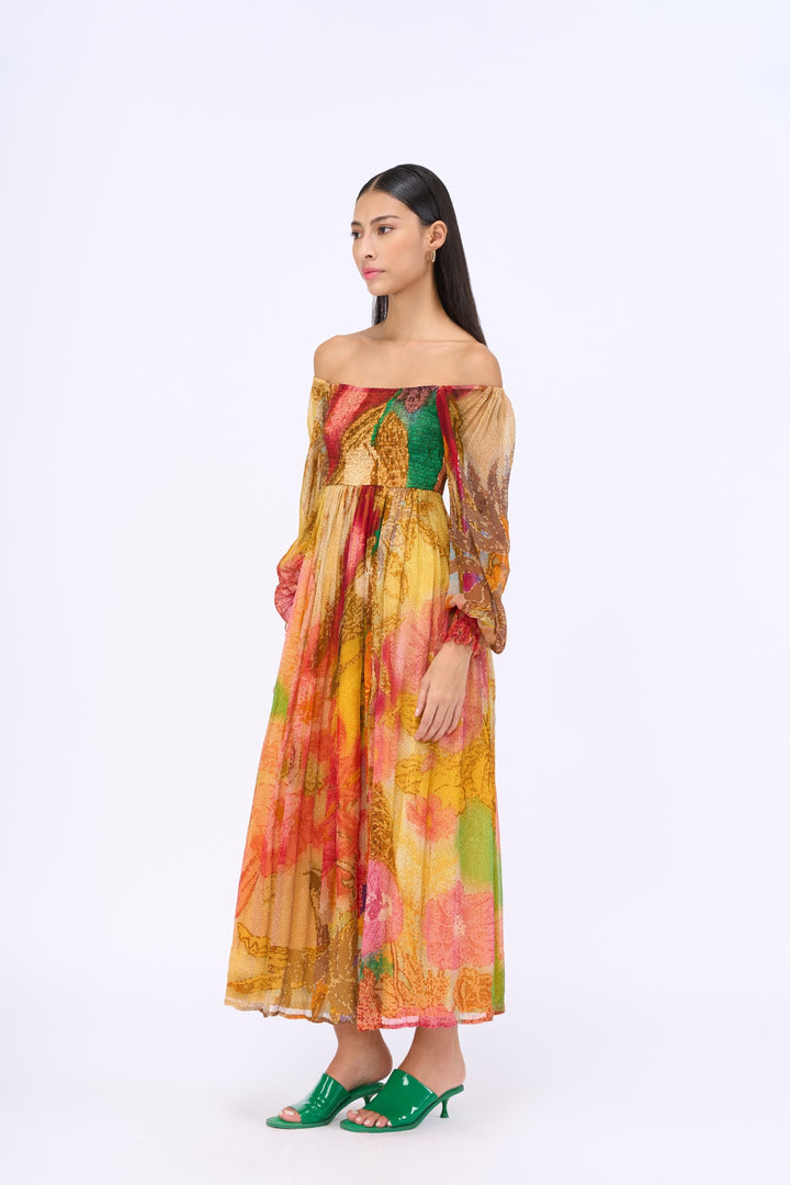 Red Velvet Dress-Dresses-Siddhartha Bansal