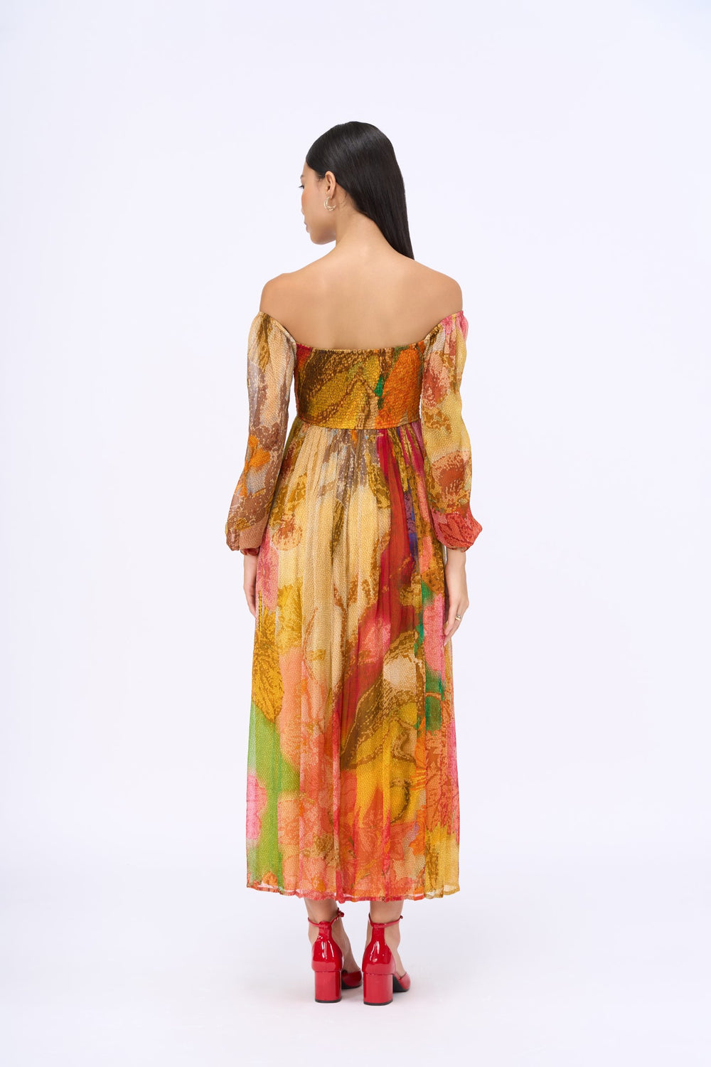 Red Velvet Dress-Dresses-Siddhartha Bansal