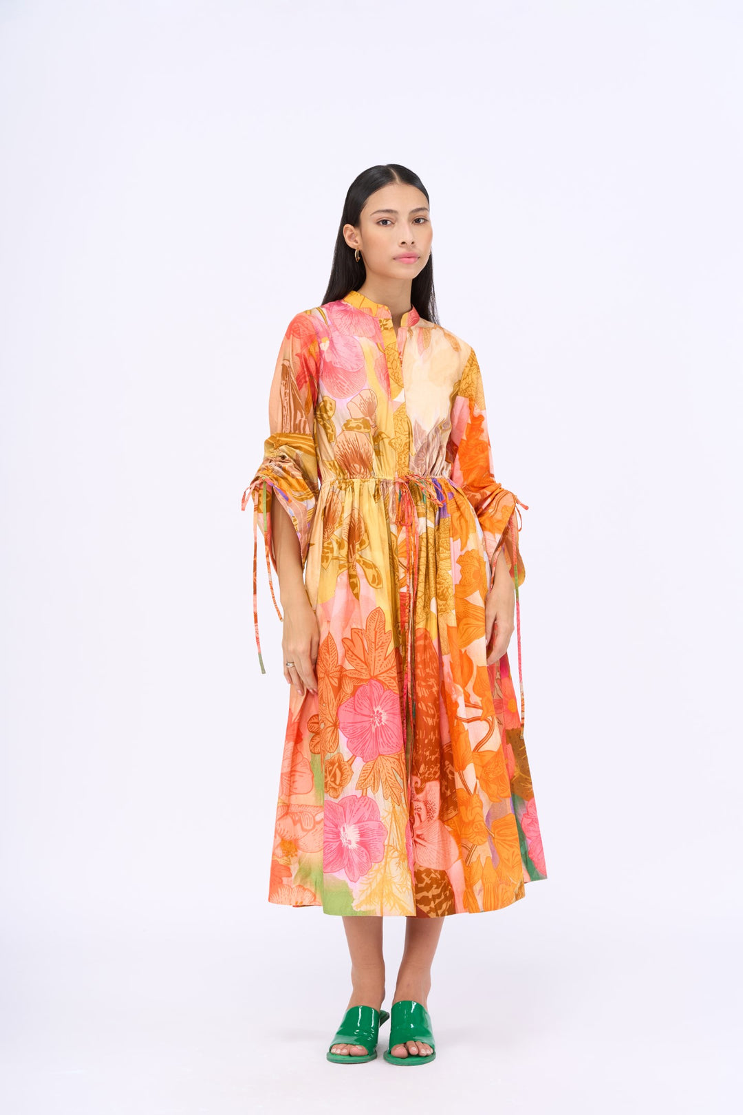 Day Bloom Shirt Dress-Dresses-Siddhartha Bansal