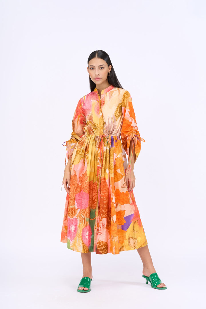Day Bloom Shirt Dress-Dresses-Siddhartha Bansal