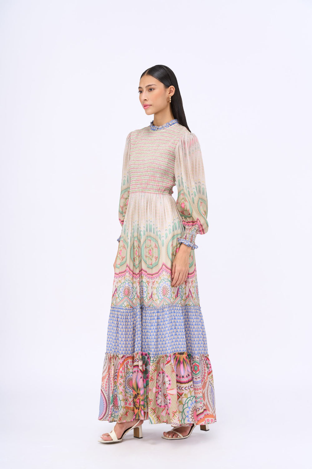Free Fallin' Tier Dress-Dresses-Siddhartha Bansal