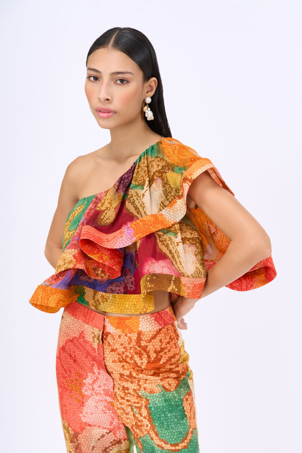 Flame Co-ord Set-co-ord set-Siddhartha Bansal