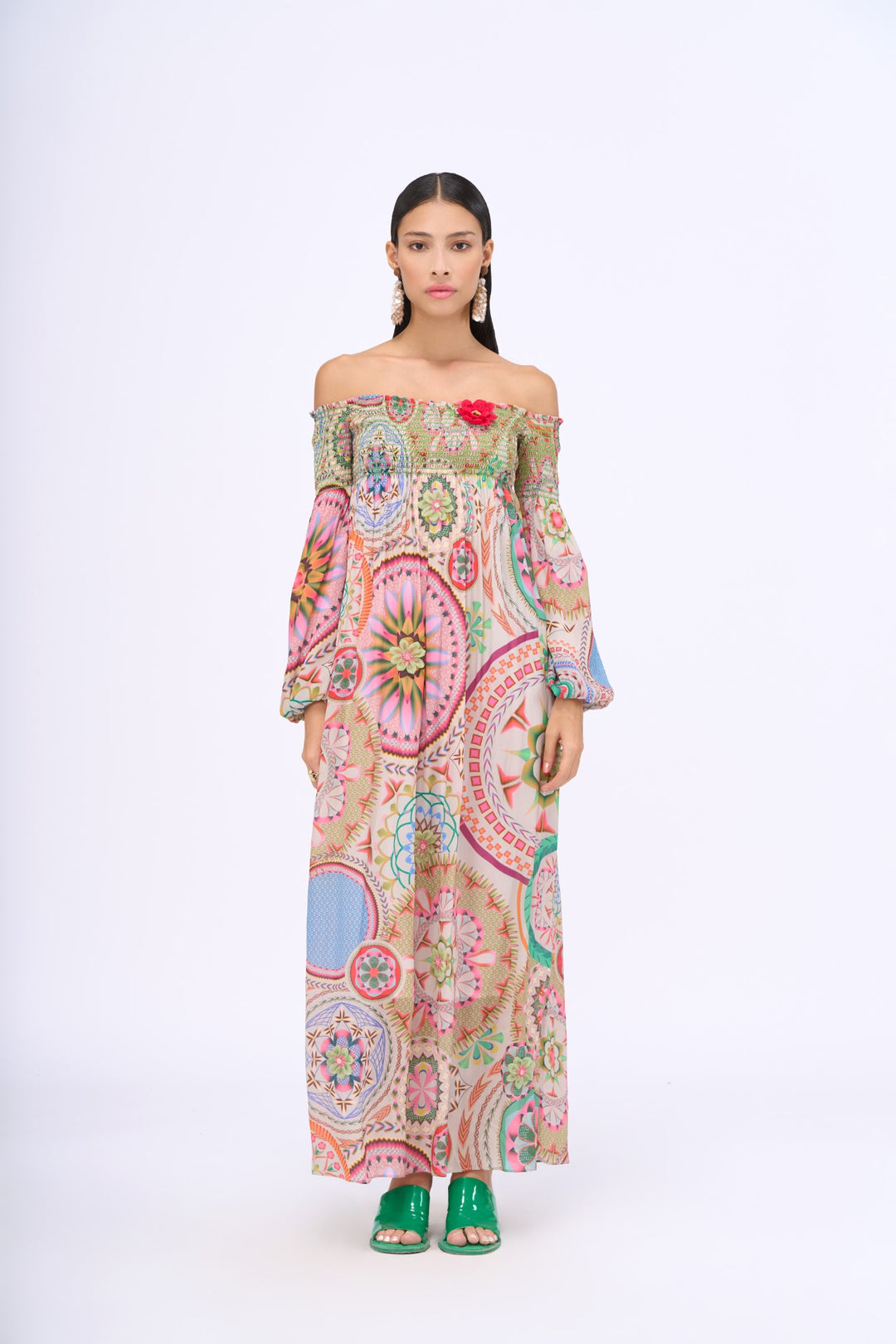 Hold Me Back Off Shoulder Dress-Dresses-Siddhartha Bansal