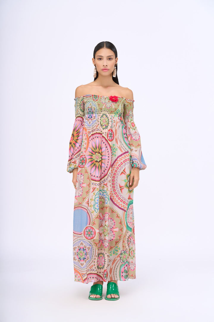 Hold Me Back Off Shoulder Dress-Dresses-Siddhartha Bansal