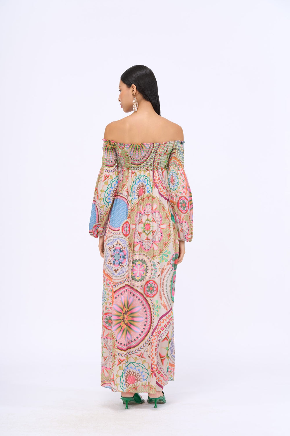 Hold Me Back Off Shoulder Dress-Dresses-Siddhartha Bansal