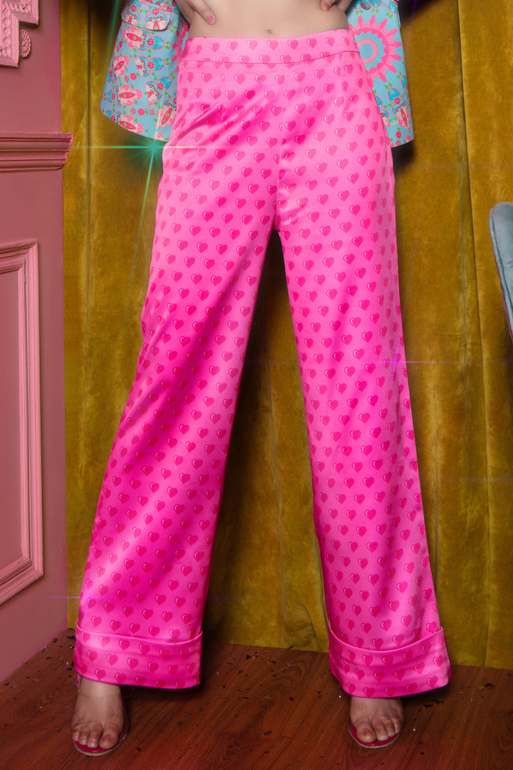 Pink Heart Pant-Pants-Siddhartha Bansal