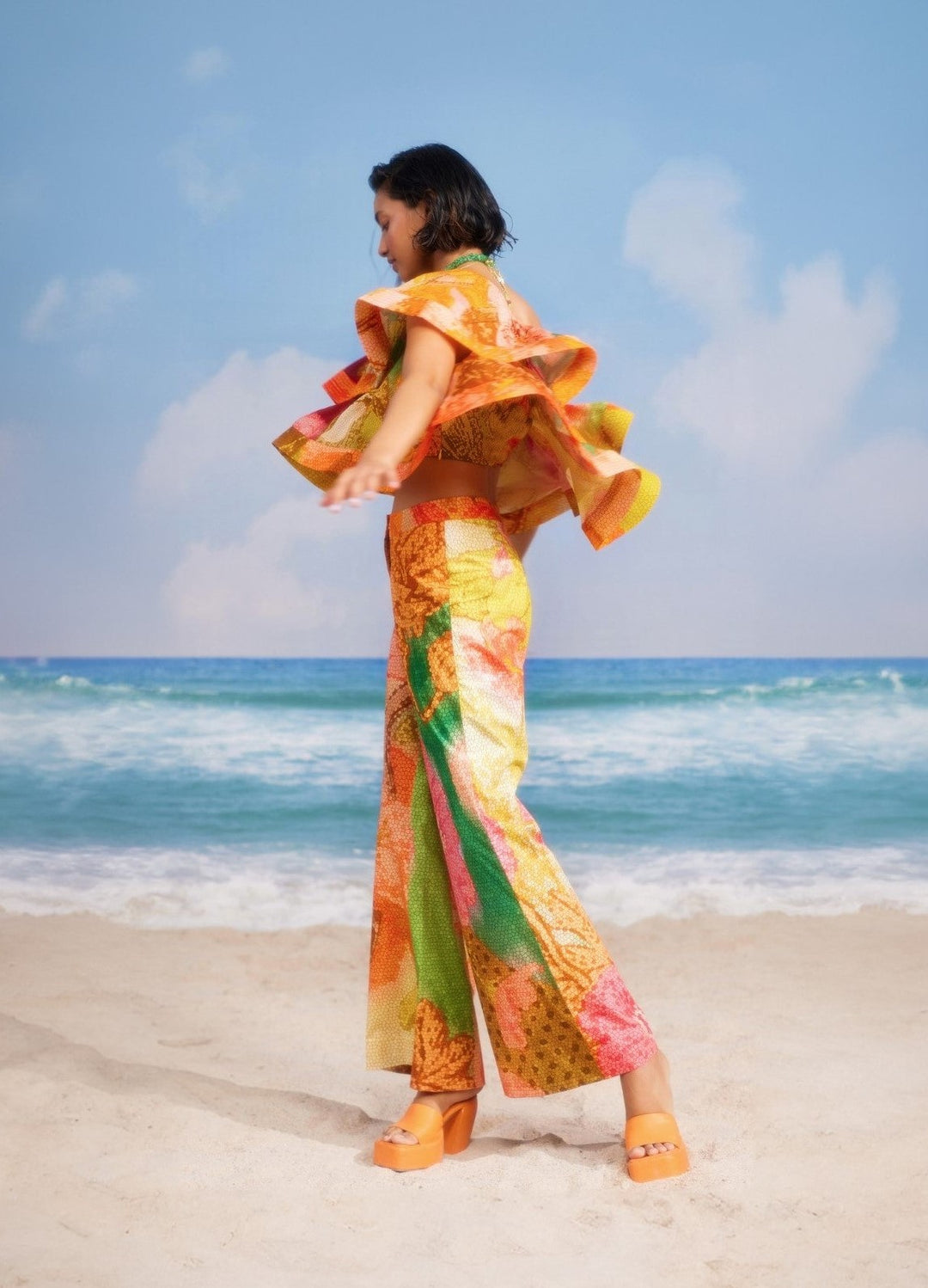 Flame Co-ord Set-co-ord set-Siddhartha Bansal