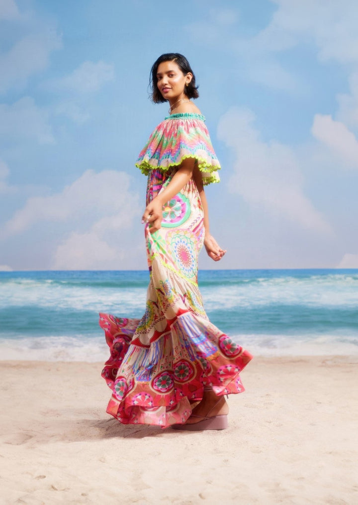 White Lotus Dress-Dresses-Siddhartha Bansal
