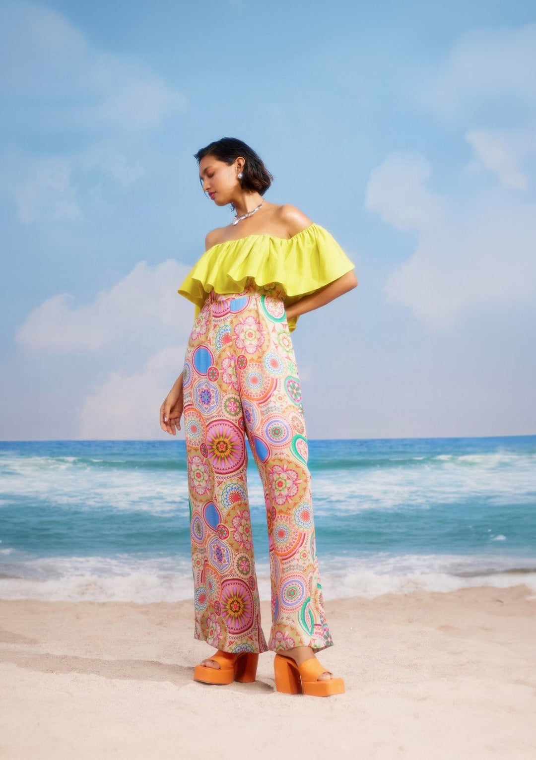 Sunflower Jumpsuit-Jumpsuit-Siddhartha Bansal