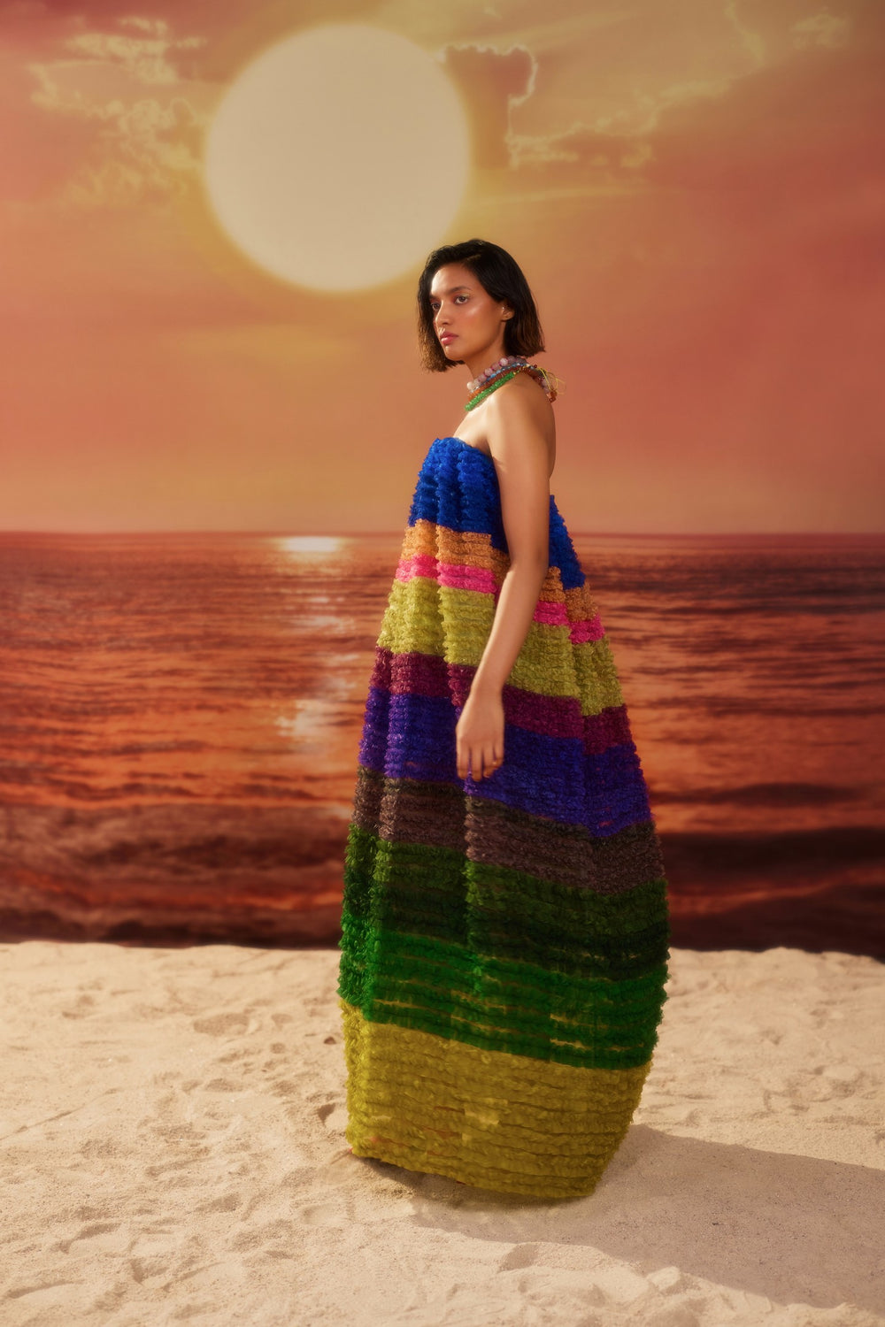 Vibrant Umbrella Dress-Dresses-Siddhartha Bansal