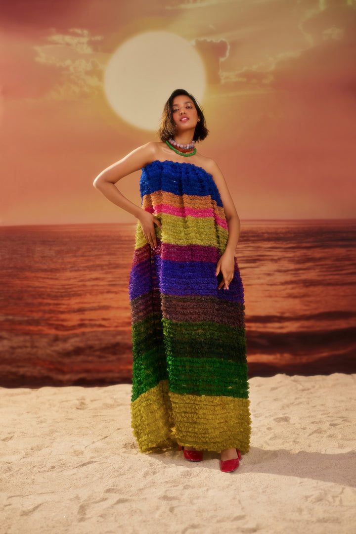 Vibrant Umbrella Dress-Dresses-Siddhartha Bansal
