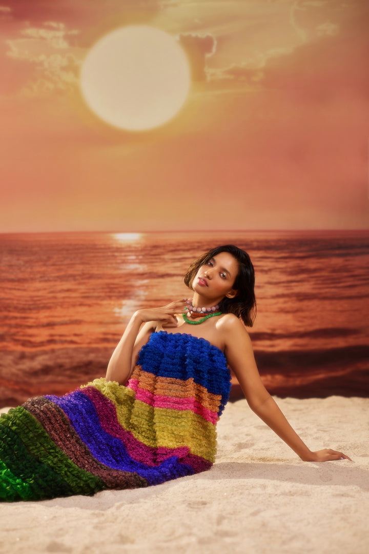 Vibrant Umbrella Dress-Dresses-Siddhartha Bansal
