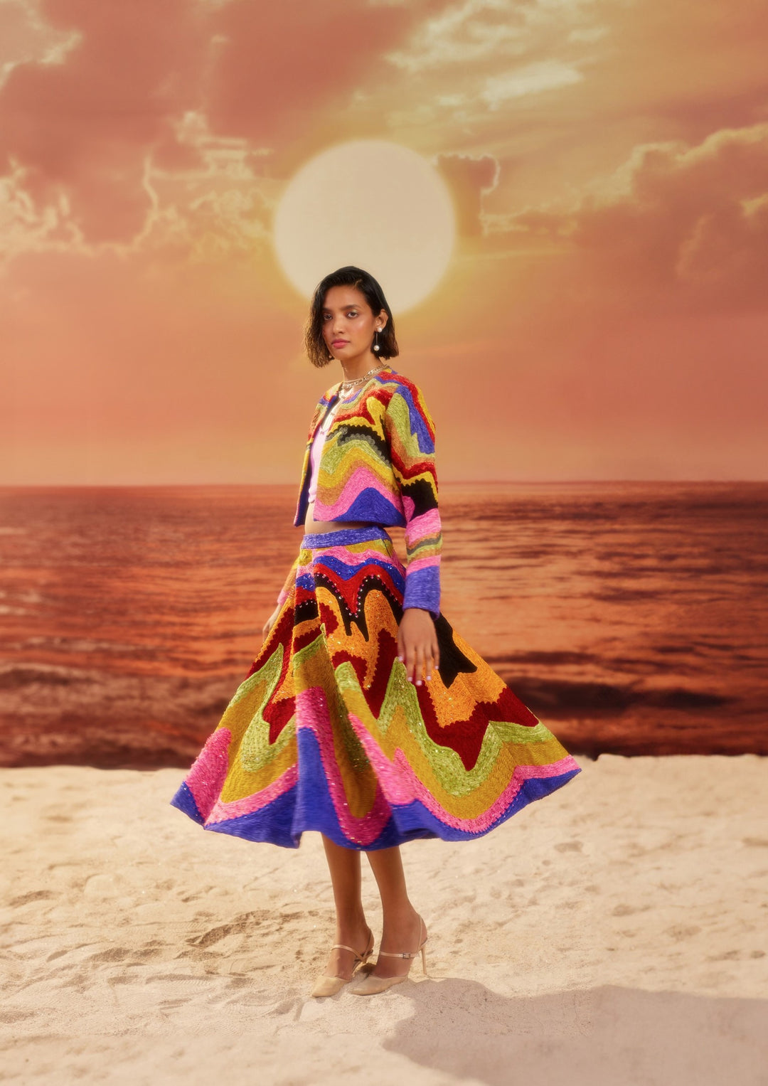 Rainbow Rush Co-ord Set-co-ord set-Siddhartha Bansal
