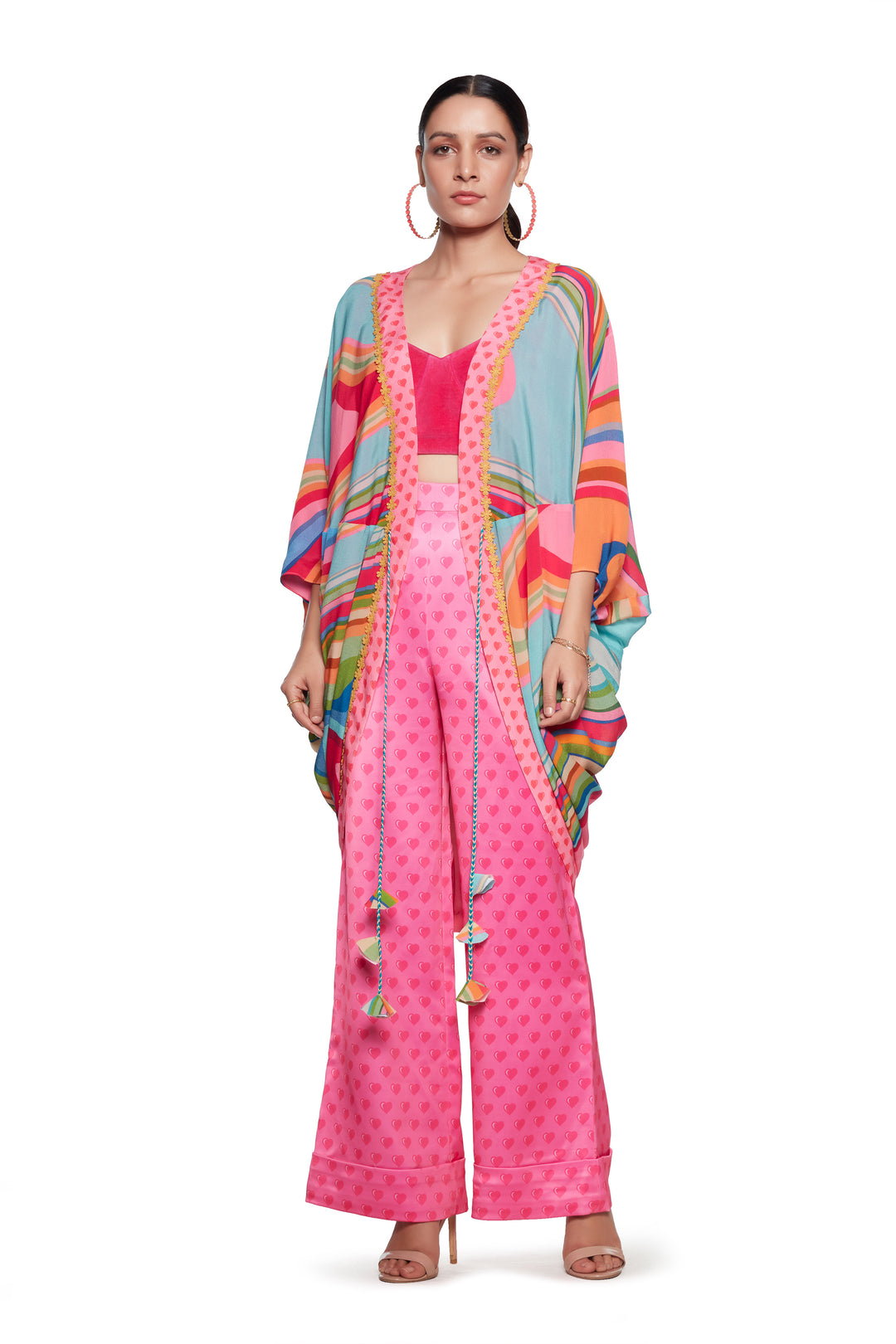 Pink Heart Pant-Pants-Siddhartha Bansal