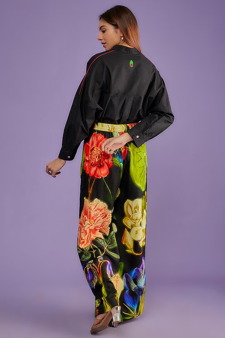 Night Bloom Pants-Siddhartha Bansal