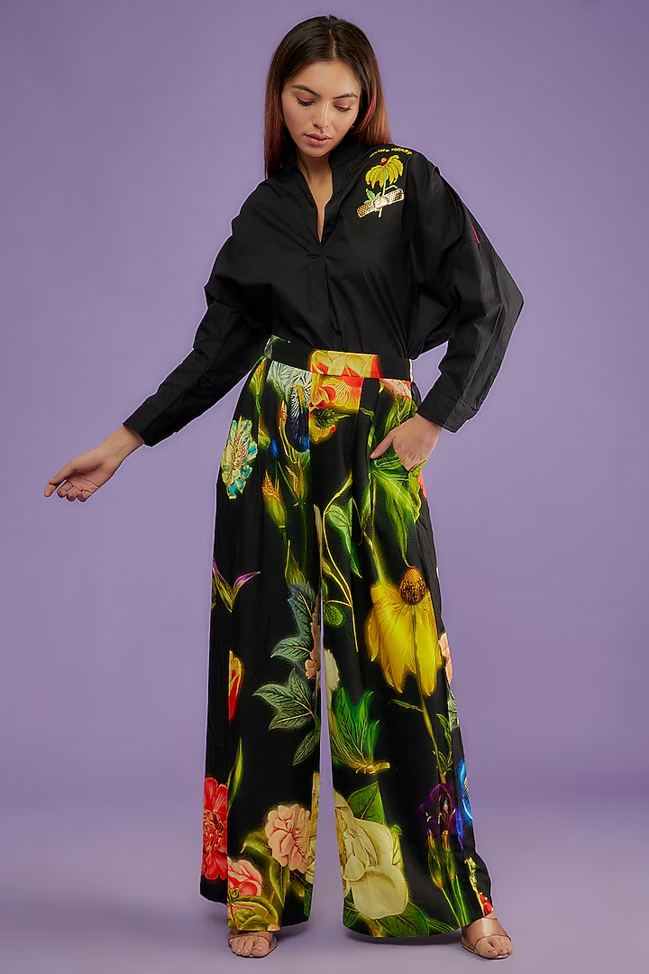 Night Bloom Pants-Siddhartha Bansal