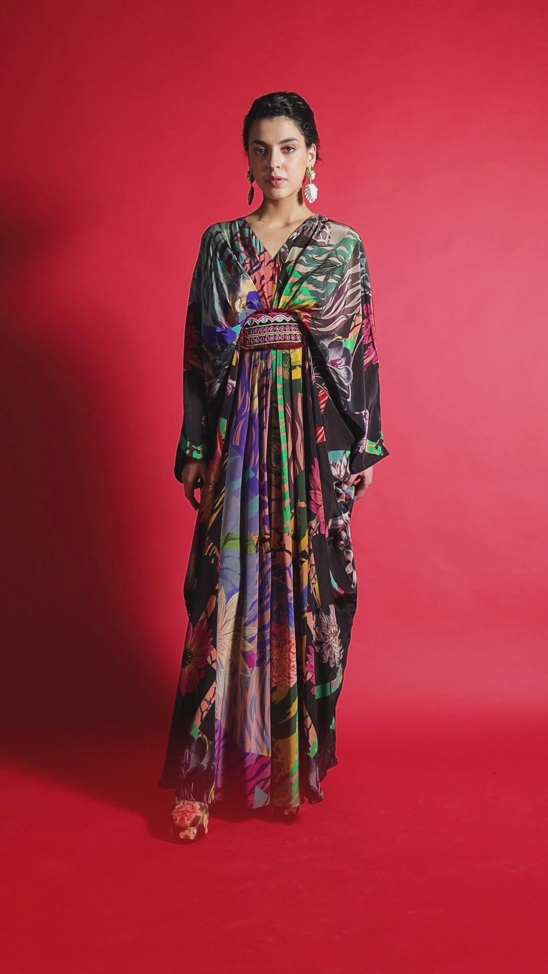 Juniper Print Embroiderd Kaftans