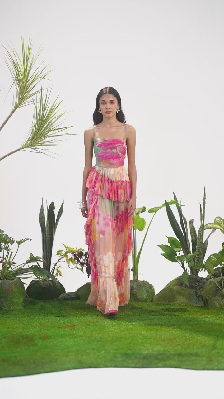 OASIS RUFFLE DRESS