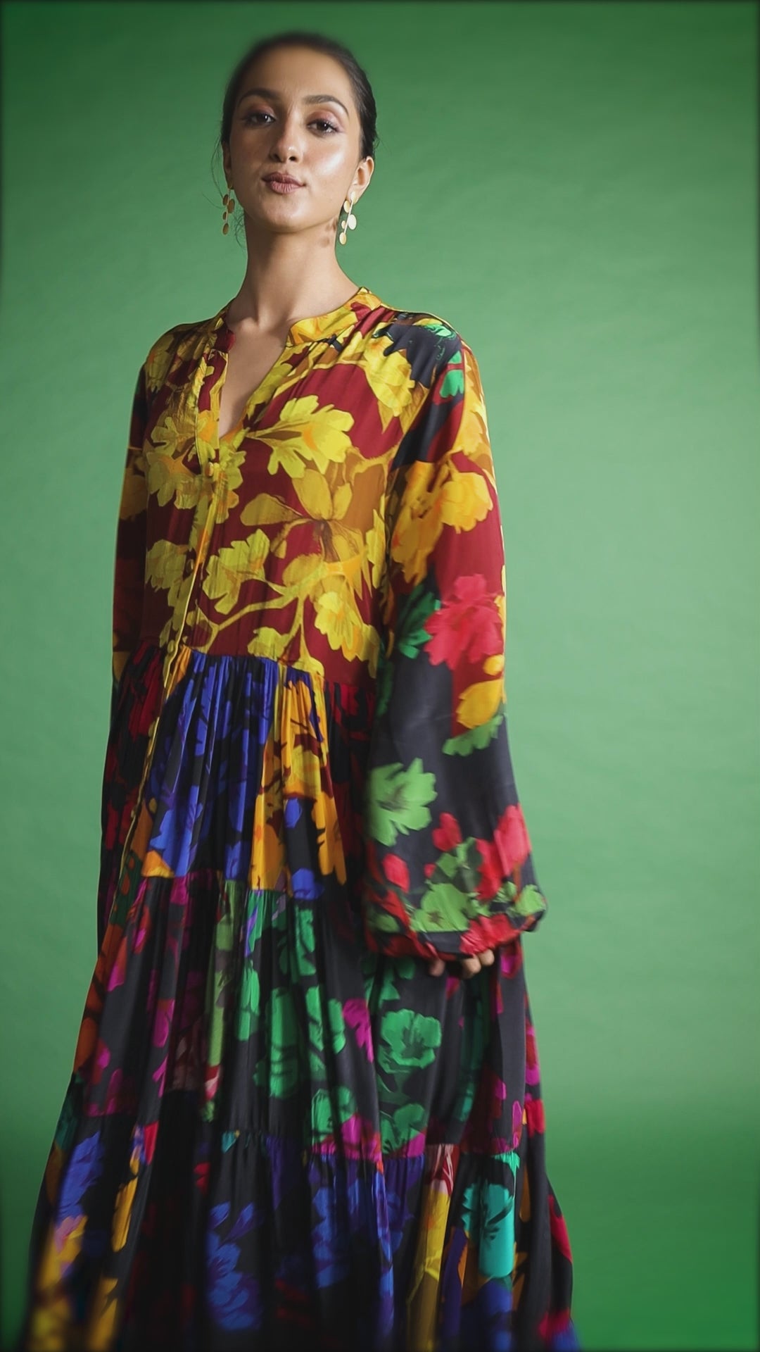 Arcadia Print  Tier Dress