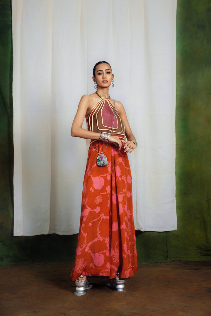 Rust Jumpsuit-Jumpsuit-Siddhartha Bansal