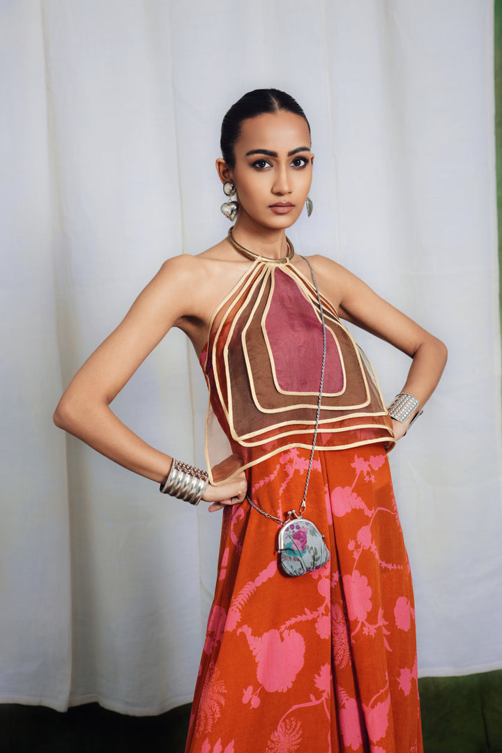 Rust Jumpsuit-Jumpsuit-Siddhartha Bansal