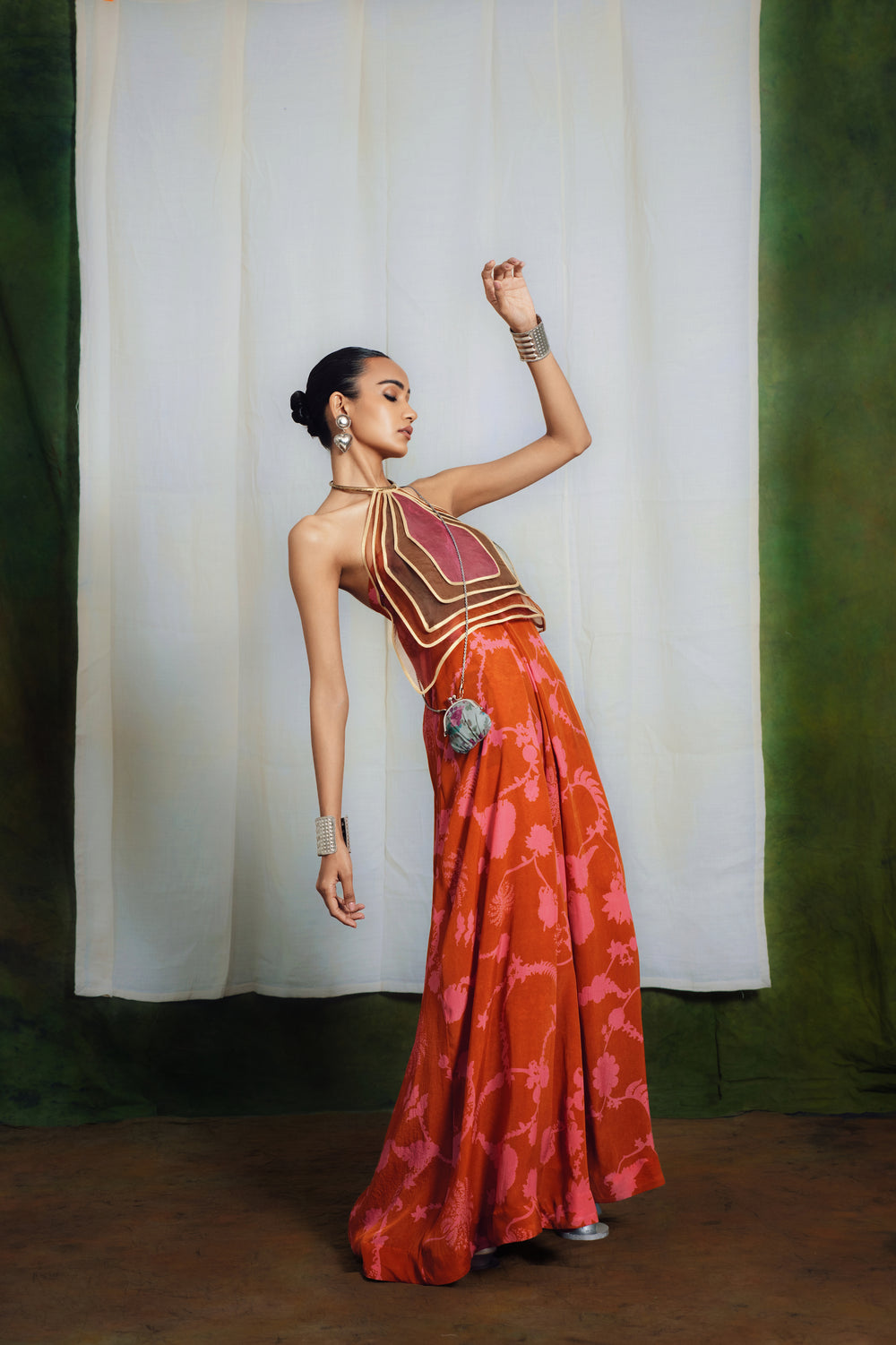 Rust Jumpsuit-Jumpsuit-Siddhartha Bansal